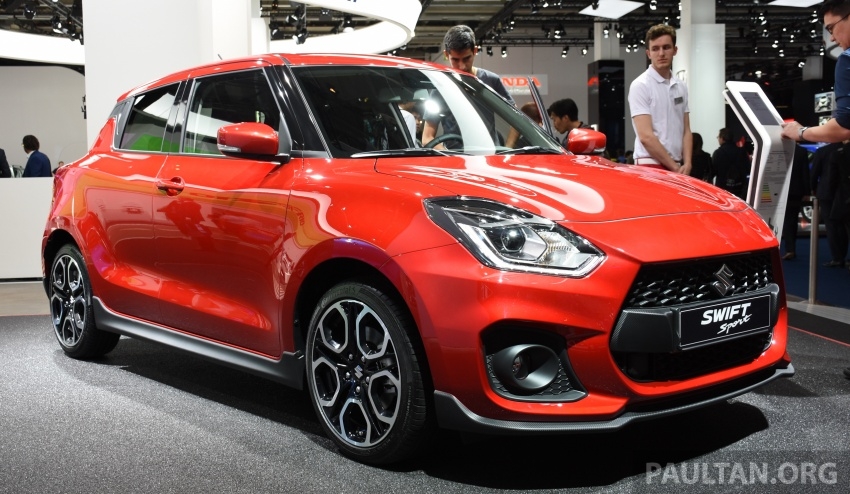 frankfurt 2017 suzuki trinh lang swift sport 2017 voi dong co tang ap 14l