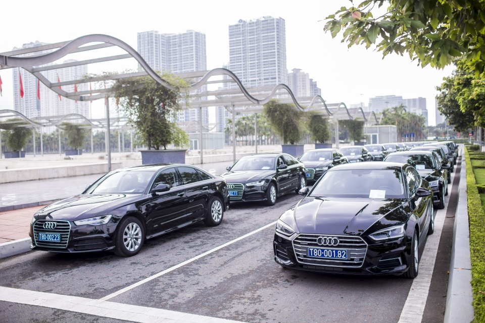 Dàn xe sang Audi đồng hành cùng Diễn đàn Kinh tế Thế giới audi dong hanh cung dien dan kinh te the gioi