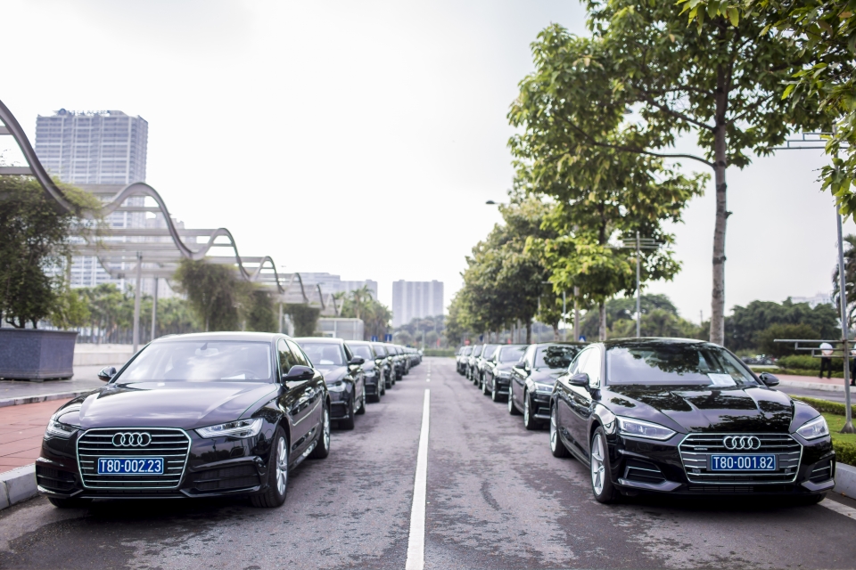 Dàn xe sang Audi đồng hành cùng Diễn đàn Kinh tế Thế giới audi dong hanh cung dien dan kinh te the gioi