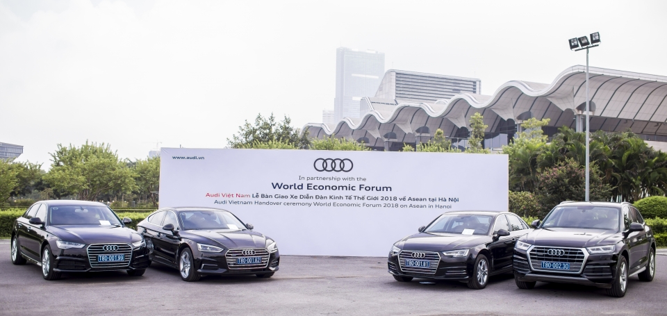 Dàn xe sang Audi đồng hành cùng Diễn đàn Kinh tế Thế giới audi dong hanh cung dien dan kinh te the gioi