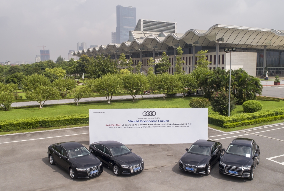 Dàn xe sang Audi đồng hành cùng Diễn đàn Kinh tế Thế giới audi dong hanh cung dien dan kinh te the gioi