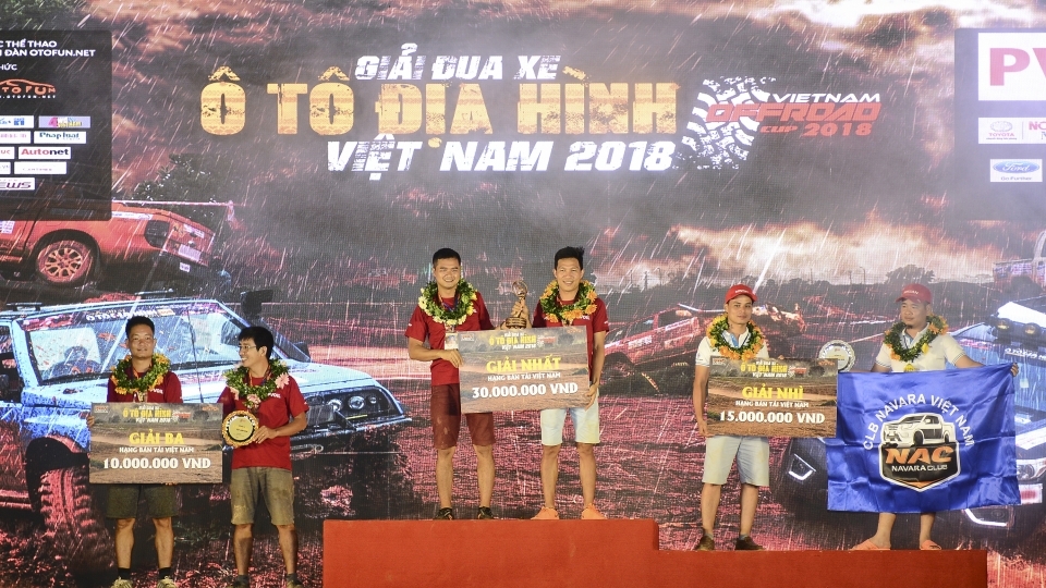 Khép lại giải Đua xe Ô tô địa hình VOC 2018