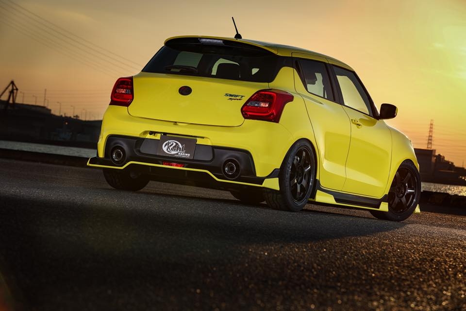 suzuki swift sport dien bodykit dep mat tu kuhl racing