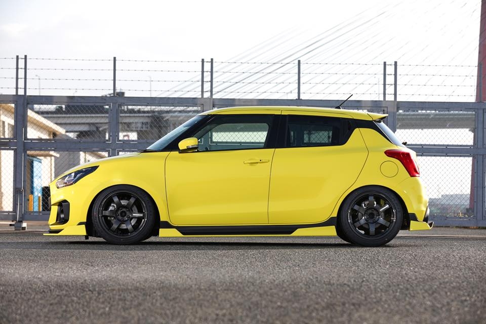 suzuki swift sport dien bodykit dep mat tu kuhl racing