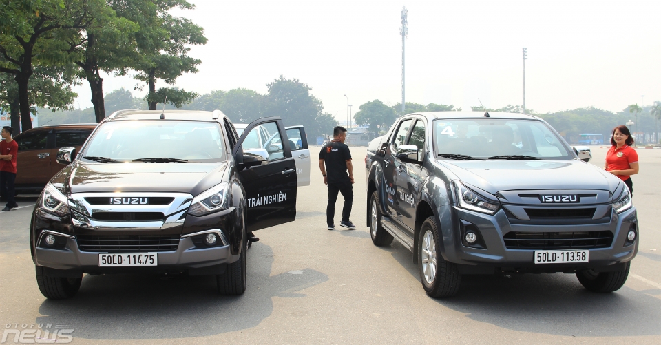 khach hang thu do trai nghiem dong co moi tren isuzu mu x va d max