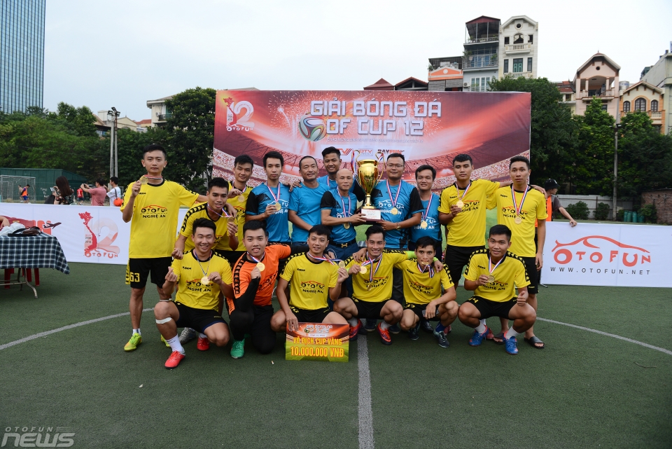 of nghe an len ngoi vo dich giai bong da of cup 12