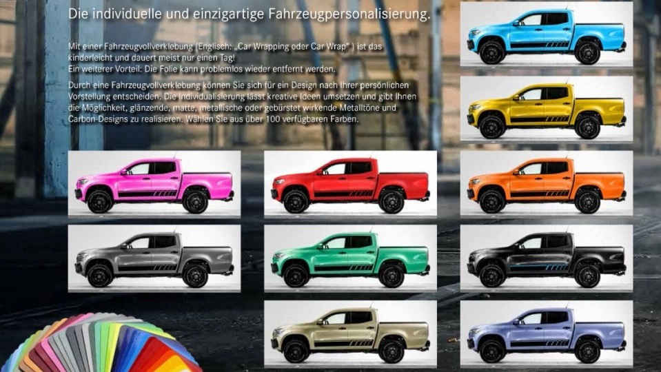 Ấn tượng với bán tải Mercedes-Benz X-Class "7 sắc cầu vồng"