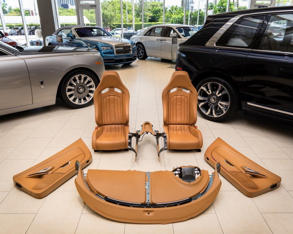 Nội thất siêu xe Bugatti Veyron 2008 có giá 150.000 USD trên eBay noi that sieu xe bugatti veyron 2008 bi rao ban tren ebay