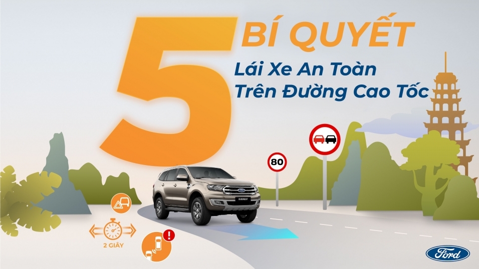 Ford chia sẻ 5 lưu ý để lái xe an toàn trên cao tốc