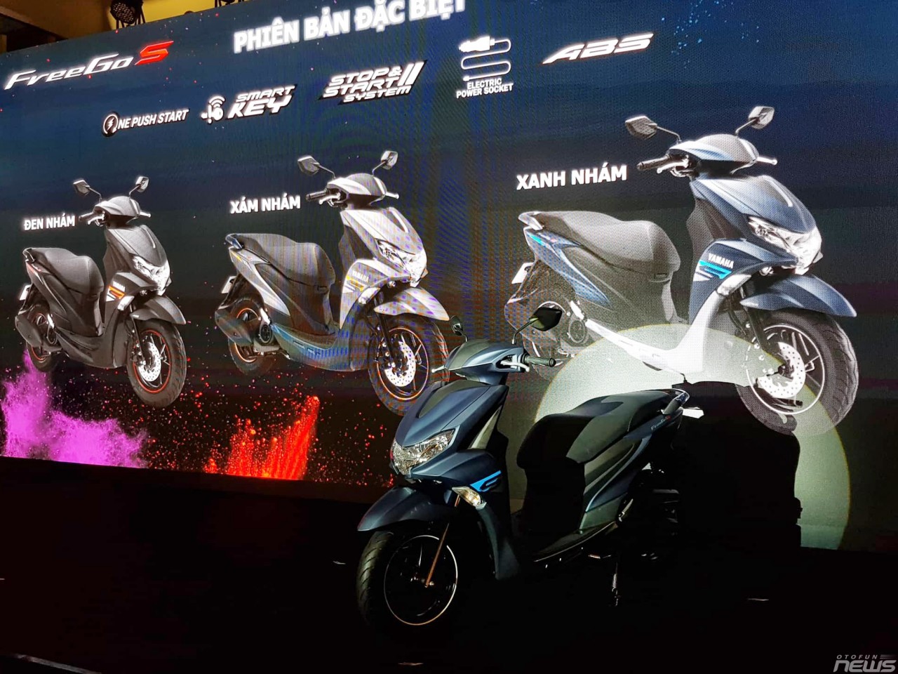 Xe tay ga Yamaha FreeGo ra mắt, cạnh tranh Honda Air Blade xe tay ga yamaha freego ra mat canh tranh honda air blade