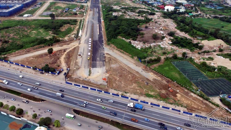 Ngắm "đường nghìn tỷ" nối 3 quận Thủ đô từ trên cao ngam duong nghin ty noi 3 quan thu do tu tren cao