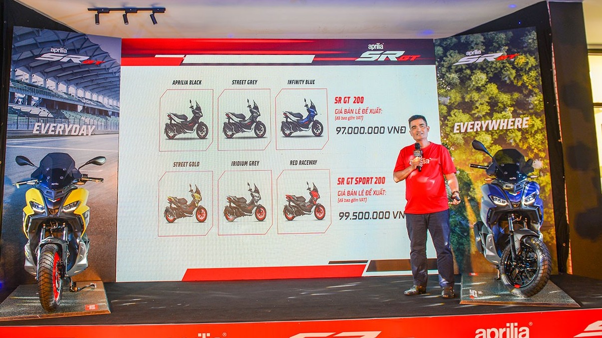 Piaggio Việt Nam ra mắt Aprilia SR GT 200, giá từ 97 triệu