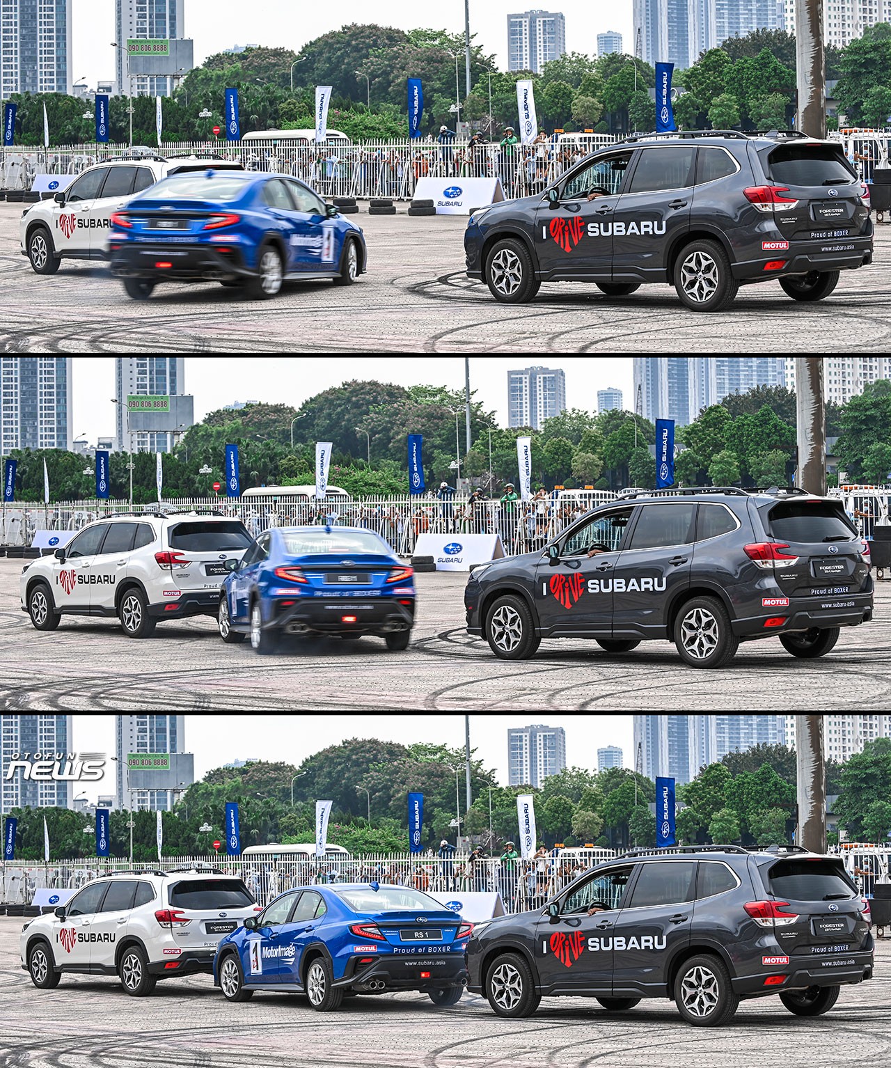 Xem tay đua U80 đốt lốp xe Subaru, chạy bằng hai bánh tại Mỹ Đình Xem tay đua U80 đốt lốp xe Subaru, chạy bằng hai bánh tại Mỹ Đình