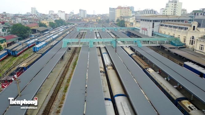 Ga Hà Nội hơn 100 tuổi - góc nhìn từ trên cao ga ha noi hon 100 tuoi goc nhin tu tren cao