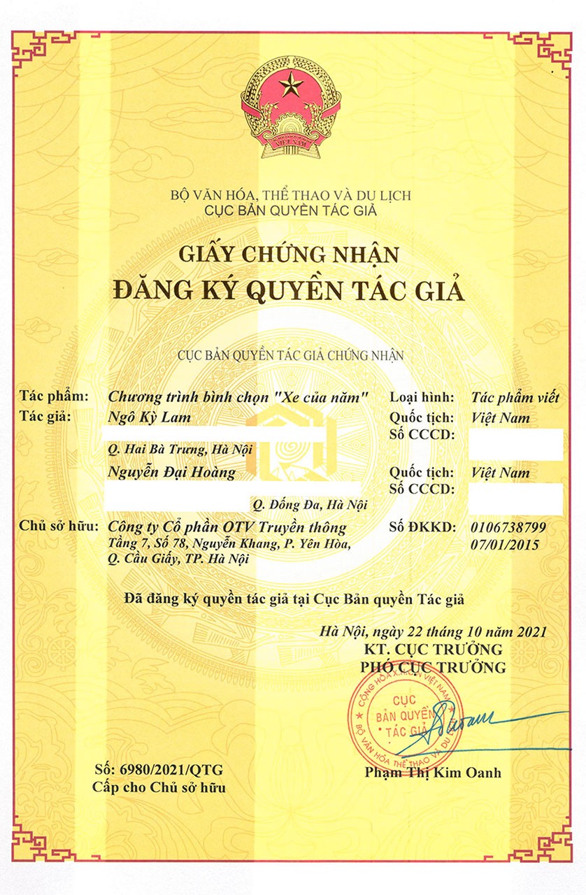 Khởi động chương trình Bình chọn XE CỦA NĂM 2022 Khởi động chương trình Bình chọn XE CỦA NĂM 2022