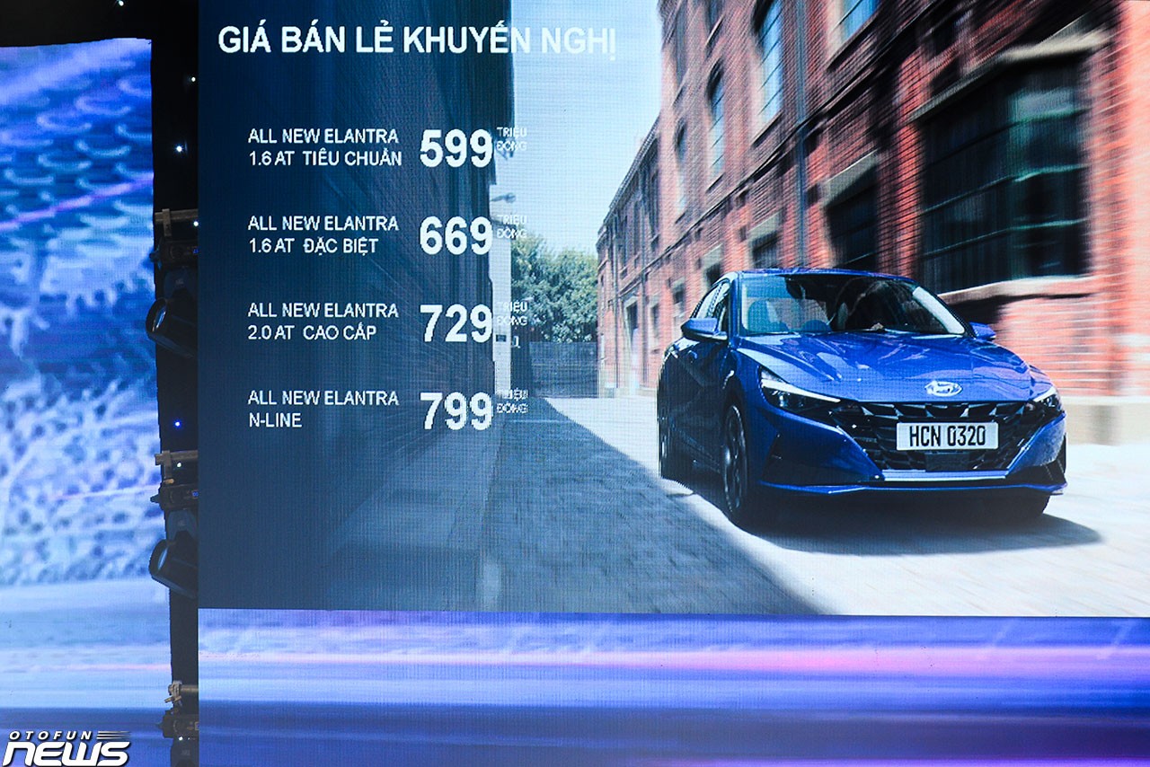 Hyundai Elantra 2023 ra mắt: 4 phiên bản, giá bán 599 799 triệu đồng