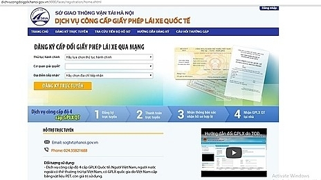 Hà Nội: Triển khai dịch vụ công trực tuyến mức độ 4 về cấp giấy phép lái xe quốc tế