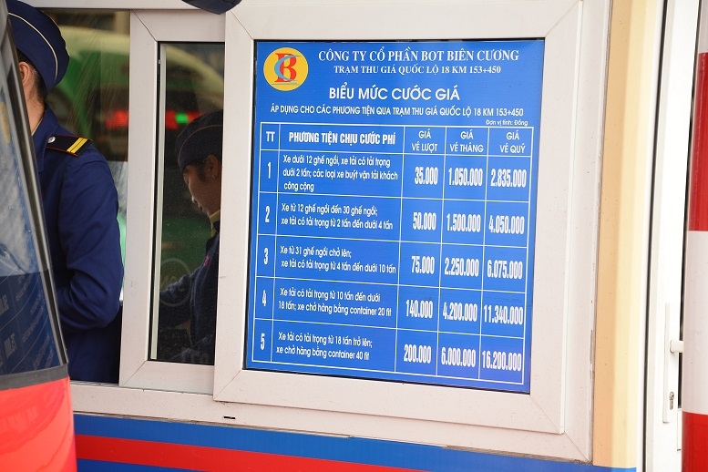 Thử nghiệm thu phí tại dự án nâng cấp và cải tạo QL18 đoạn Hạ Long-Mông Dương thu nghiem thu phi tai du an nang cap va cai tao ql18 doan ha long mong duong
