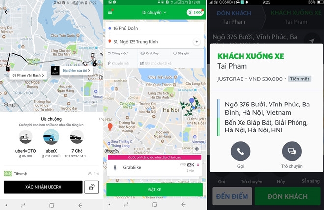 Uber, Grab: Ngày thường 80.000 đồng, cận Tết 180.000 đồng uber grab ngay thuong 80000 dong can tet 180000 dong