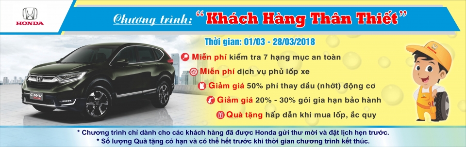 Honda Việt Nam triển khai chương trình “Khách hàng thân thiết” honda viet nam trien khai chuong trinh khach hang than thiet