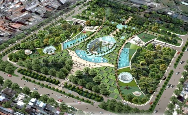 Bãi xe ngầm ở Công viên Thống nhất sẽ gồm 5 tầng ha noi dong y xay dung bai xe ngam 5 tang o cong vien thong nhat