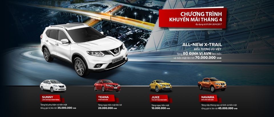 Nissan Việt Nam ưu đãi cho khách hàng mua xe trong tháng 4/2017 nissan viet nam uu dai cho khach hang mua xe trong thang 4