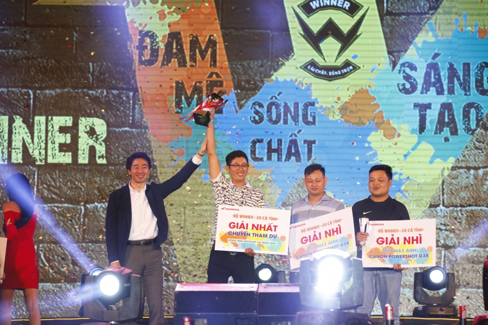 Một số hình ảnh trong đại hội "Độ Winner, so cá tính" do Honda tổ chức mot so hinh anh buoi trao giai do winner so ca tinh do honda to chuc