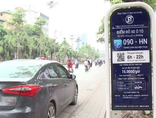 ha noi pho tran hung dao va ly thuong kiet thi diem ung dung iparking tu 15