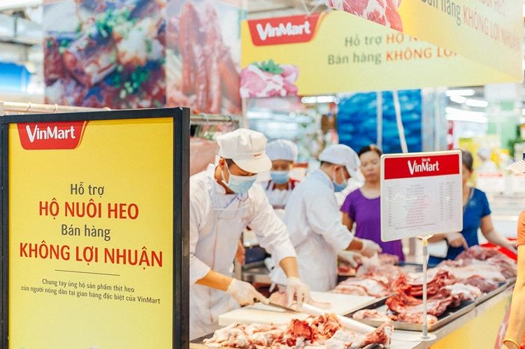 Vinmart "Hỗ trợ hộ nuôi heo - bán hàng không lợi nhuận" vinmart ho tro ho nuoi heo ban hang khong loi nhuan