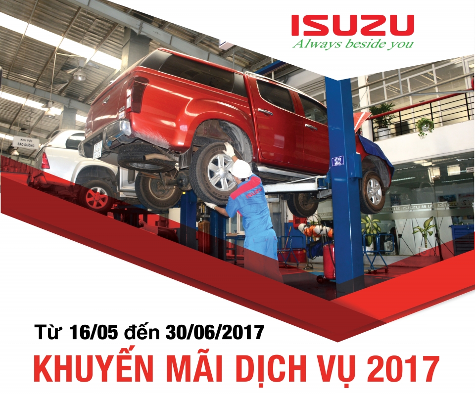 isuzu viet nam tung khuyen mai dich vu dac biet tu hom nay 165