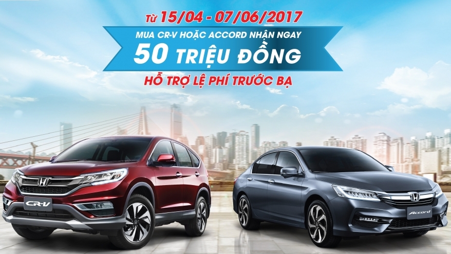 Mua Honda CR-V, Accord nhận khuyến mãi lớn
