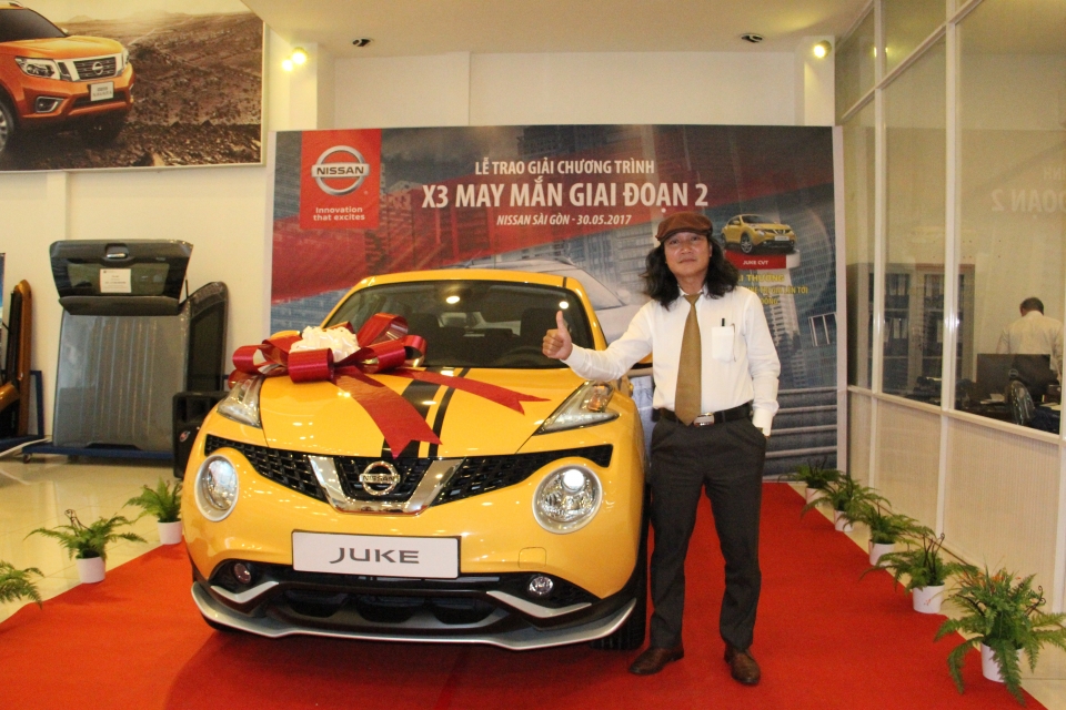 nissan viet nam cong bo ket qua chuong trinh boc tham trung thuong x3 may man
