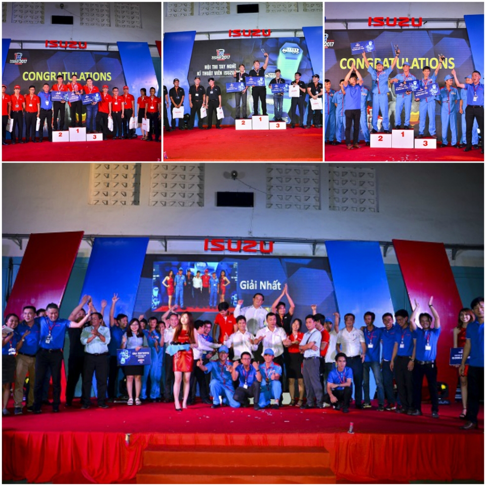 Sôi động hội thi tay nghề kỹ thuật viên Isuzu toàn quốc 2017 soi dong hoi thi tay nghe ky thuat vien isuzu toan quoc 2017