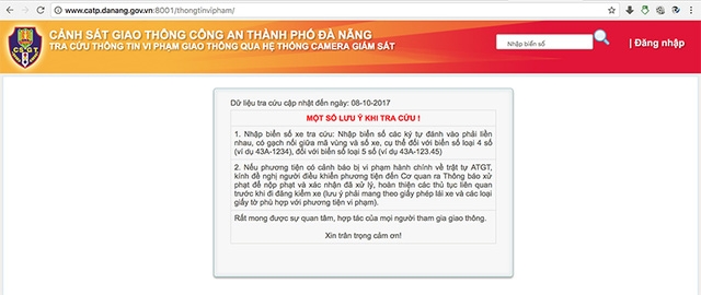 Cách kiểm tra xe ô tô có bị “treo” phạt nguội hay không cach kiem tra xe o to co bi treo phat nguoi hay khong