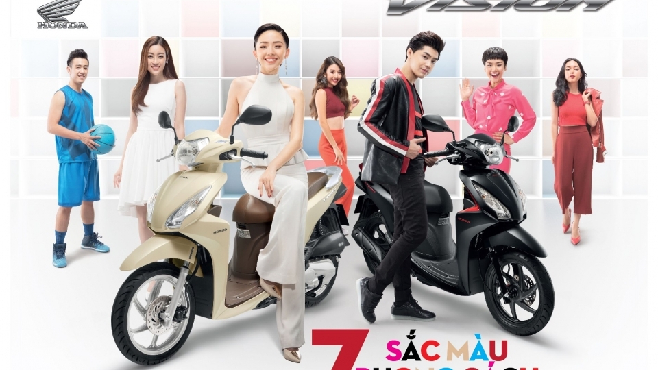 Honda VISION thêm màu mới, giá không đổi