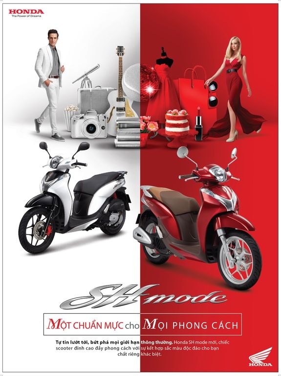 Honda SH Mode 125cc thêm màu, đổi giá honda sh mode 125cc them mau doi gia