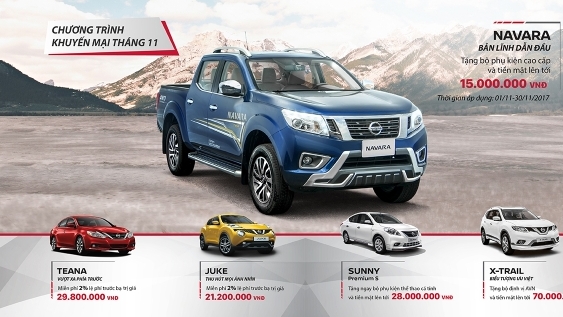 Nissan Việt Nam tung khuyến mãi chào tháng 11