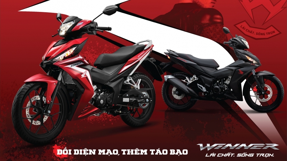Honda WINNER 150 đổi diện mạo với tem xe mới