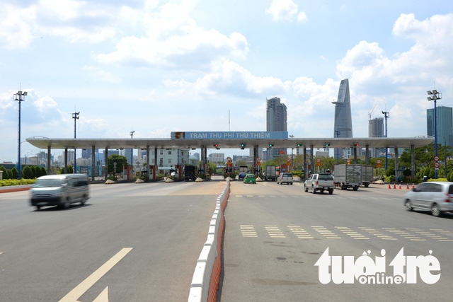 TP Hồ Chí Minh đề xuất tháo dỡ trạm thu phí hầm sông Sài Gòn tp ho chi minh de xuat thao do tram thu phi ham song sai gon