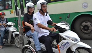 TP. HCM: Xe ôm miễn phí cho người khuyết tật