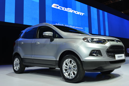EcoSport l&agrave; một trong những t&acirc;m điểm của gian h&agrave;ng Ford ở triển l&atilde;m xe Bangkok 2013 - Ảnh: MT.