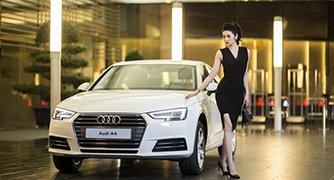 "Xem trước" Audi A4 sắp ra mắt khoe dáng bên người đẹp Việt