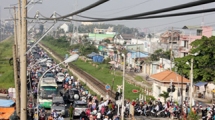 tp ho chi minh am anh ket xe khu trung tam