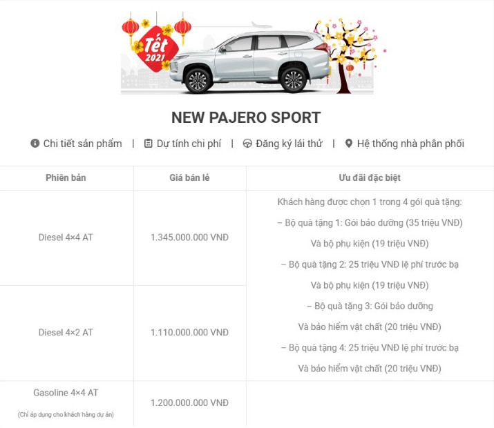 Mẫu xe Mitsubishi duy nhất đang được giảm 50% phí trước bạ trong tháng 2 Mẫu xe Mitsubishi duy nhất đang được giảm 50% phí trước bạ trong tháng 2