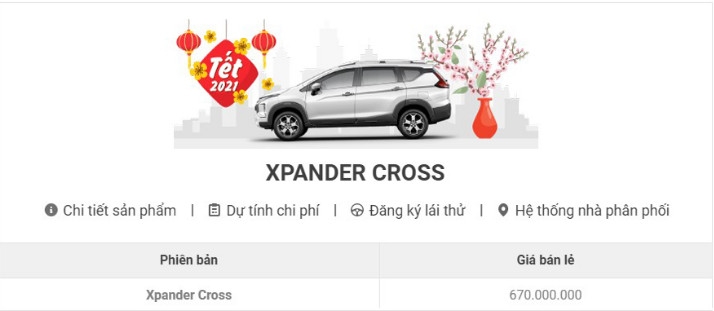 Mẫu xe Mitsubishi duy nhất đang được giảm 50% phí trước bạ trong tháng 2 Mẫu xe Mitsubishi duy nhất đang được giảm 50% phí trước bạ trong tháng 2