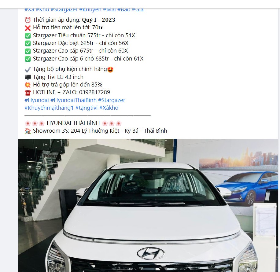 Đại lý giảm giá sốc Hyundai Stargazer tới 70 triệu đồng Đại lý giảm giá sốc Hyundai Stargazer tới 70 triệu đồng
