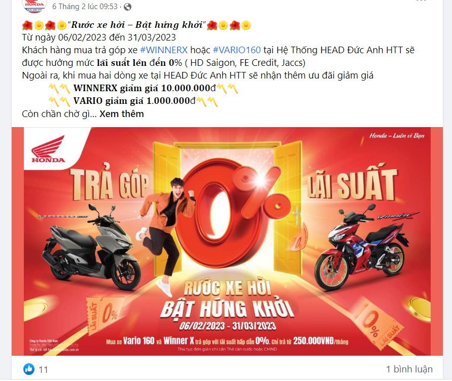 Bán chậm, Honda Vario 160 giảm giá nhẹ tại đại lý Bán chậm, Honda Vario 160 giảm giá nhẹ tại đại lý