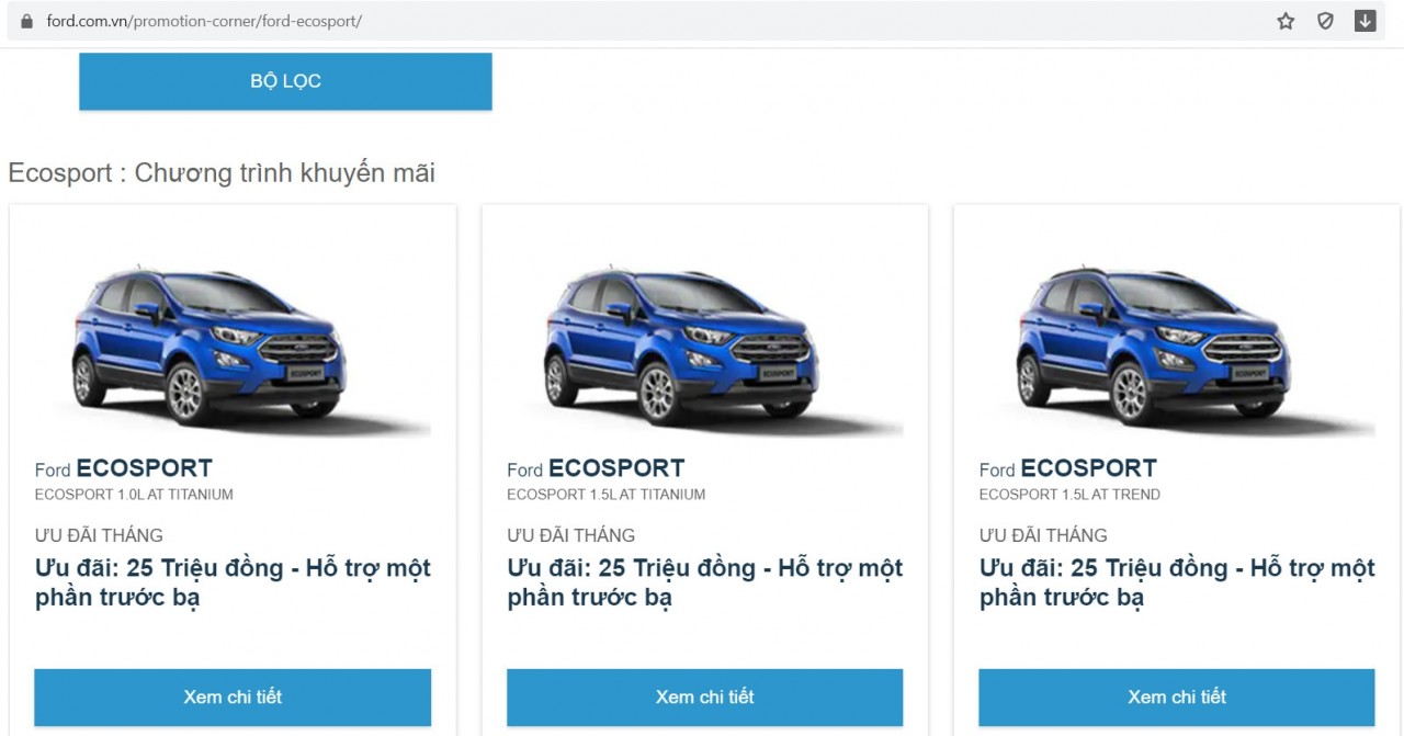 Bước sang tháng 3, Ford Việt Nam ưu đãi đến 30 triệu đồng