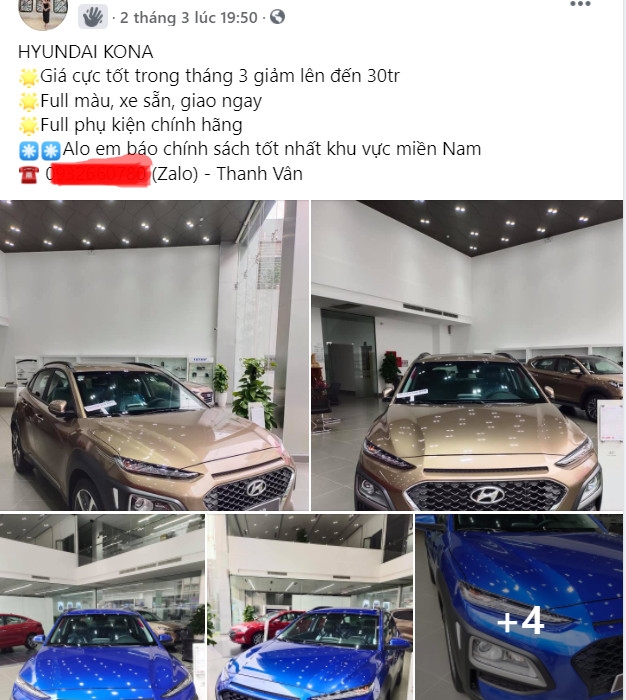Đại lý giảm giá hàng chục triệu đồng cho Hyundai Kona