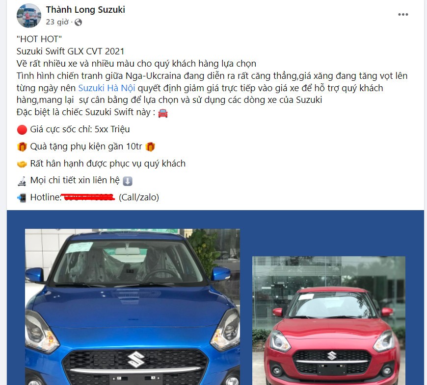 Suzuki Swift giảm 44 triệu tại đại lý Suzuki Swift giảm 44 triệu tại đại lý